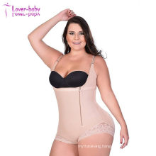 Lace Hem Underbust Seamless Butt Lifter Body Shaper with Side Zipper